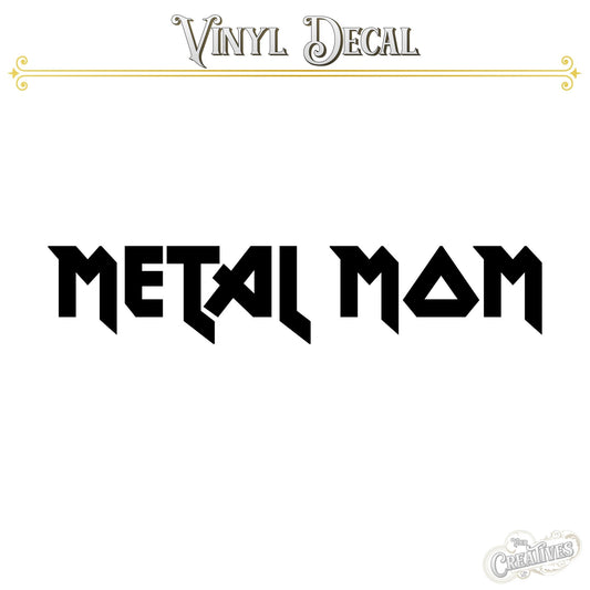 Metal Mom Vinyl Decal - Your Creatives Inc