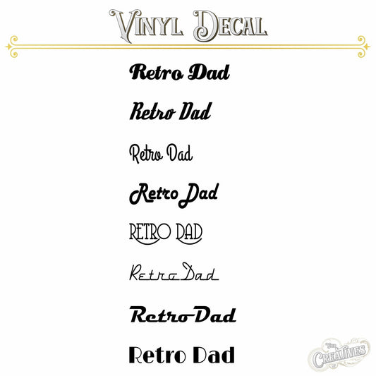 Retro Dad Vinyl Decal - Your Creatives Inc