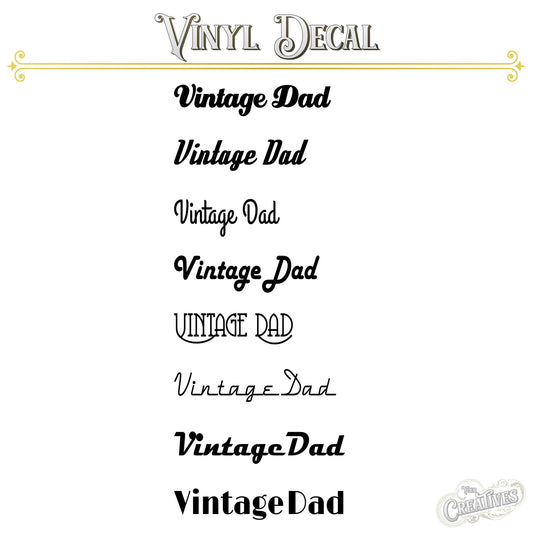 Vintage Dad Vinyl Decal - Your Creatives Inc